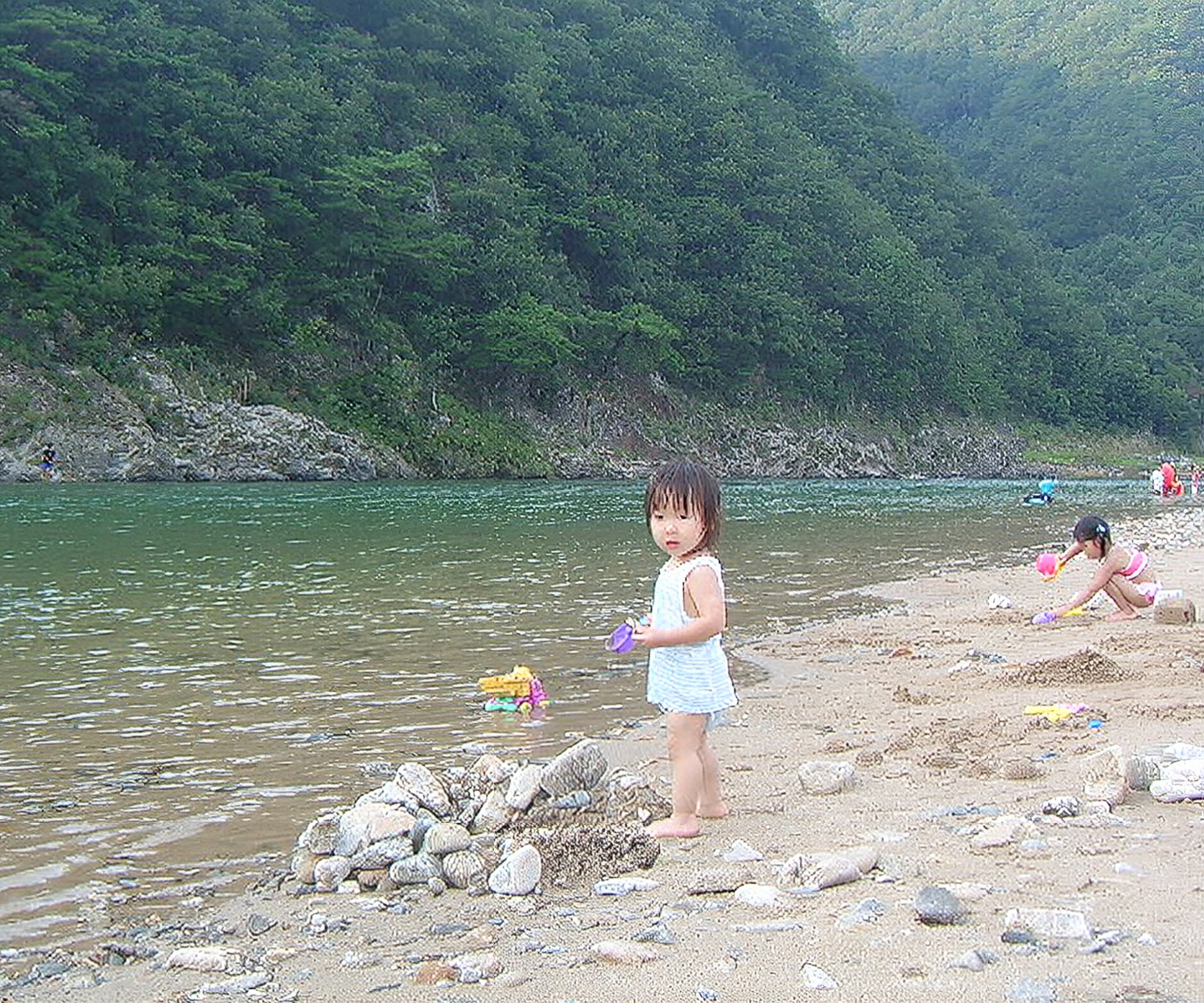 홍천강 물놀이